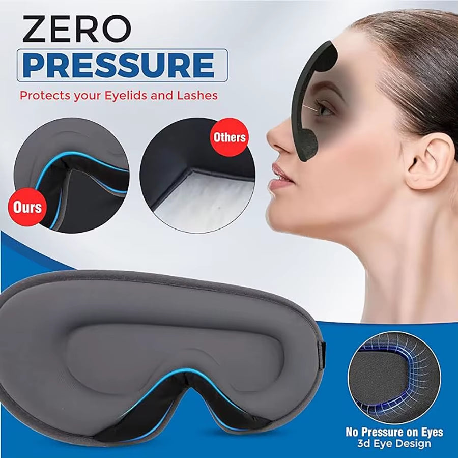 3D Sleep Eye Mask Memory 3D Sleep Mask Memory Relax Sleeping Eyepatch Deep Sleep Concave Foam Soft Eye Patch Slaapmasker