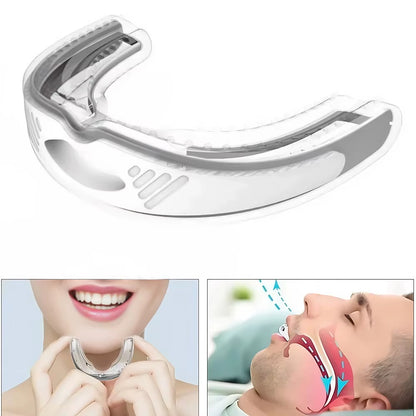 1Pcs Anti-Snoring Snore Braces Apnea Guard Bruxism Tray Sleeping Aid Mouthguard Health Care Sleep Snoring Better Breath